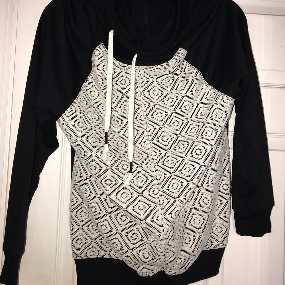 Cowl neck sweatshirt